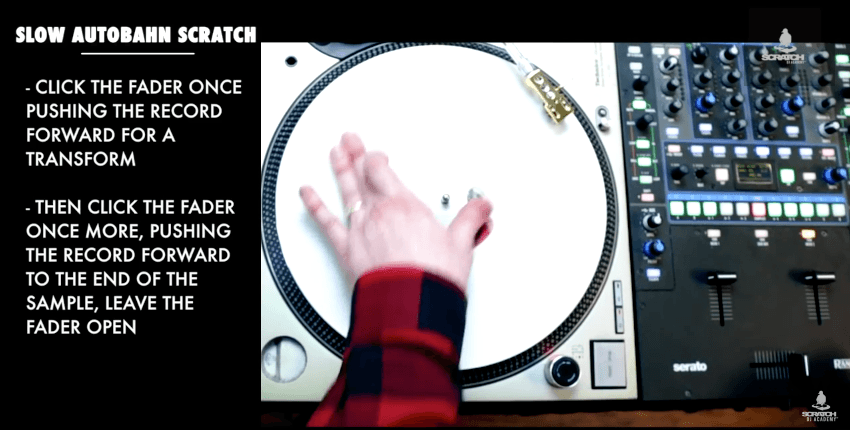 DJ Dirty Digits | Slow AutoBahn Scratch | Watch and Learn