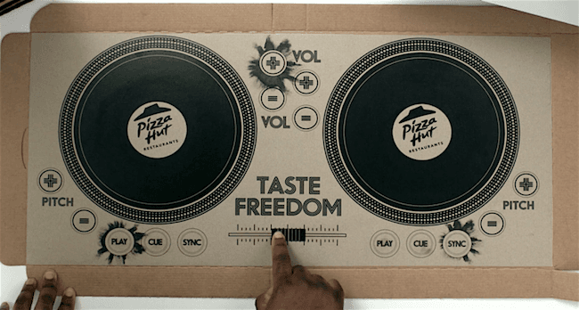 Pizza Hut UK Puts Cardboard DJ Controller In Circulation