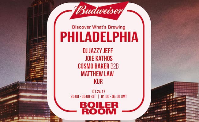 Budweiser x Boiler Room What's Brewing...in Philly!